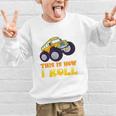 Monster Truck School Bus This Is How I Roll Back To School Graphic Kid Sweatshirt