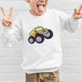 Monster Truck School Bus Yellow Back To School Kids Toddler Graphic Kid Sweatshirt
