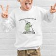 Off To Teach Fourth Grade Froggy Cute Frog Back To School Graphic Kid Sweatshirt Off To Teach Fourth Grade Froggy Cute Frog Back To School Graphic Kid Sweatshirt