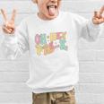 Oh Hey Pre-K Groovy Retro First Day Back To School Graphic Kid Sweatshirt