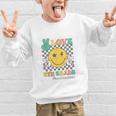 Peace Love 6th Grade Smile Face Back To School Sixth Grade Graphic Kid Sweatshirt