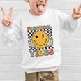 Preschool Vibes Retro Groovy Back To School Pre-K Graphic Kid Sweatshirt Preschool Vibes Retro Groovy Back To School Pre-K Graphic Kid Sweatshirt
