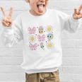 Retro Groovy Back To School Coquette First Day Of School Graphic Kid Sweatshirt