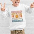 Retro Kindergarten Daisy Colorful Back To School Student Kid Graphic Kid Sweatshirt Retro Kindergarten Daisy Colorful Back To School Student Kid Graphic Kid Sweatshirt