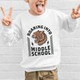 Roaring Into Middle School Tiger Back To School Boy Girl Kid Graphic Kid Sweatshirt Roaring Into Middle School Tiger Back To School Boy Girl Kid Graphic Kid Sweatshirt
