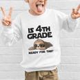 Sloth Is 4th Grade Ready For This Back To School Graphic Kid Sweatshirt Sloth Is 4th Grade Ready For This Back To School Graphic Kid Sweatshirt