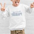 Speech Therapy Gingham SLP Therapist Summer Back To School Graphic Kid Sweatshirt