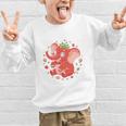 Strawberry Elephant Italian Brainrot Meme Back To School Comfort Colors Crop Top Graphic Kid Sweatshirt