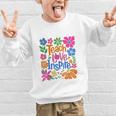 Teach Love Inspire Back To School Graphic Kid Sweatshirt Teach Love Inspire Back To School Graphic Kid Sweatshirt