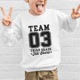 Team 3rd Grade All-Stars Back To School Sports Jersey Graphic Kid Sweatshirt Team 3rd Grade All-Stars Back To School Sports Jersey Graphic Kid Sweatshirt
