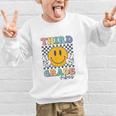Third Grade Vibes Retro Smile Back To School 3rd Grade Team Graphic Kid Sweatshirt Third Grade Vibes Retro Smile Back To School 3rd Grade Team Graphic Kid Sweatshirt