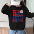 5th Grade Batter Up Back To School Fifth Grade Baseball Boys Graphic Kid Sweatshirt