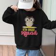 6th Grade Squad Back To School Owl & Pencil Graphic Kid Sweatshirt 6th Grade Squad Back To School Owl & Pencil Graphic Kid Sweatshirt