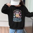 Axolotl Questions Kindergarten Back To School Graphic Kid Sweatshirt
