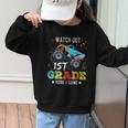 Back To School First Grade Here I Come For Boy Kids Truck Graphic Kid Sweatshirt