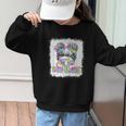 Back To School Hello 5th Grade Cute Messy Bun Tie Dye Girls Graphic Kid Sweatshirt Back To School Hello 5th Grade Cute Messy Bun Tie Dye Girls Graphic Kid Sweatshirt