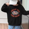 Back To School Rollin Into First Grade Girls Graphic Kid Sweatshirt Back To School Rollin Into First Grade Girls Graphic Kid Sweatshirt