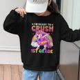 Back To School Unicorn Girls I'm Ready To Crush 1st Grade Graphic Kid Sweatshirt Back To School Unicorn Girls I'm Ready To Crush 1st Grade Graphic Kid Sweatshirt