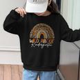 Back To School Wild About Kindergarten Leopard Rainbow Graphic Kid Sweatshirt Back To School Wild About Kindergarten Leopard Rainbow Graphic Kid Sweatshirt