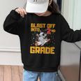 Blast Off Into Second Grade Back To School 2nd Graders Graphic Kid Sweatshirt