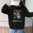 Blasting Into Kindergarten Dinosaur Astronaut Back To School Graphic Kid Sweatshirt Blasting Into Kindergarten Dinosaur Astronaut Back To School Graphic Kid Sweatshirt