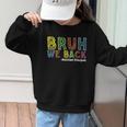 Bruh We Back Assistant Principal Back To School Groovy Graphic Kid Sweatshirt Bruh We Back Assistant Principal Back To School Groovy Graphic Kid Sweatshirt