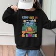 Camp Out In 2nd Grade Back To School For Camping Lover Graphic Kid Sweatshirt
