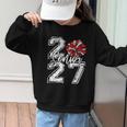 Class Of 2027 Cheer Red Senior 2027 Back To School Graphic Kid Sweatshirt Class Of 2027 Cheer Red Senior 2027 Back To School Graphic Kid Sweatshirt