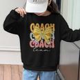Coach Team Groovy Coquette Bow Cute Back To School Graphic Kid Sweatshirt Coach Team Groovy Coquette Bow Cute Back To School Graphic Kid Sweatshirt