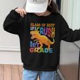 Crush 1st Grade Dinosaur Back To School Class Of 2037 Boy Graphic Kid Sweatshirt Crush 1st Grade Dinosaur Back To School Class Of 2037 Boy Graphic Kid Sweatshirt