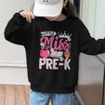 Cute Back To School Pre-K First Day Of School Pre-K Girls Graphic Kid Sweatshirt