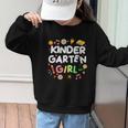 Cute Kindergarten Girl First Day Of School Back To School Graphic Kid Sweatshirt Cute Kindergarten Girl First Day Of School Back To School Graphic Kid Sweatshirt