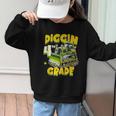 Diggin 4th Grade Bulldozer Back To School Graphic Kid Sweatshirt Diggin 4th Grade Bulldozer Back To School Graphic Kid Sweatshirt