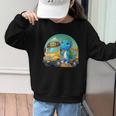 Dinosaur Kids Riding a Bus Back To School Ready To Crush Graphic Kid Sweatshirt Dinosaur Kids Riding a Bus Back To School Ready To Crush Graphic Kid Sweatshirt