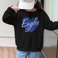 Eagles Heart Back To School Spirit B Graphic Kid Sweatshirt Eagles Heart Back To School Spirit B Graphic Kid Sweatshirt