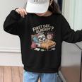 First Day Already Sloth Alarm Clock Back To School Graphic Kid Sweatshirt First Day Already Sloth Alarm Clock Back To School Graphic Kid Sweatshirt