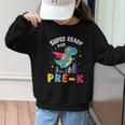 First Day Pre-K Back To School Dinosaur Graphic Kid Sweatshirt First Day Pre-K Back To School Dinosaur Graphic Kid Sweatshirt