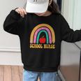 First Day Of School Nurse Back To School Rainbow Pencil Graphic Kid Sweatshirt First Day Of School Nurse Back To School Rainbow Pencil Graphic Kid Sweatshirt