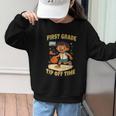 First Grade Basketball Back To School Slam Dunk Style Graphic Kid Sweatshirt First Grade Basketball Back To School Slam Dunk Style Graphic Kid Sweatshirt