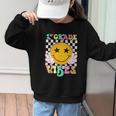 Girls 1st Grade Vibes Smile Face Back To School 1st Grade Graphic Kid Sweatshirt Girls 1st Grade Vibes Smile Face Back To School 1st Grade Graphic Kid Sweatshirt
