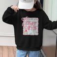 Girls Kindergarten Coquette Bow Pink Preppy Back To School Graphic Kid Sweatshirt Girls Kindergarten Coquette Bow Pink Preppy Back To School Graphic Kid Sweatshirt