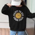 Happy Face Daisy Flower Retro Back To School Cute Graphic Graphic Kid Sweatshirt Happy Face Daisy Flower Retro Back To School Cute Graphic Graphic Kid Sweatshirt