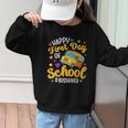 Happy First Day Of School Bus Driver Back To School Graphic Kid Sweatshirt