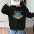 Hello 2nd Grade Back To School First Day Of School Graphic Kid Sweatshirt Hello 2nd Grade Back To School First Day Of School Graphic Kid Sweatshirt