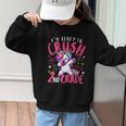 I'm Ready To Crush 2nd Grade Dabbing Unicorn Back To School Graphic Kid Sweatshirt I'm Ready To Crush 2nd Grade Dabbing Unicorn Back To School Graphic Kid Sweatshirt