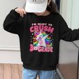 I'm Ready To Crush 3rd Grade Dabbing Unicorn Back To School Graphic Kid Sweatshirt I'm Ready To Crush 3rd Grade Dabbing Unicorn Back To School Graphic Kid Sweatshirt