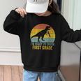 I'm Ready To Crush First Grade Dinosaur Back To School Kids Graphic Kid Sweatshirt I'm Ready To Crush First Grade Dinosaur Back To School Kids Graphic Kid Sweatshirt