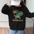 I'm Ready To Crush Kindergarten T-Rex Back To School Dino Graphic Kid Sweatshirt