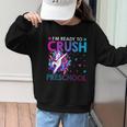 I'm Ready To Crush Preschool Dabbing Unicorn Back To School Graphic Kid Sweatshirt I'm Ready To Crush Preschool Dabbing Unicorn Back To School Graphic Kid Sweatshirt