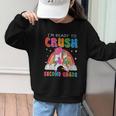 I'm Ready To Crush Second Grade Unicorn Back To School Girls Graphic Kid Sweatshirt I'm Ready To Crush Second Grade Unicorn Back To School Girls Graphic Kid Sweatshirt
